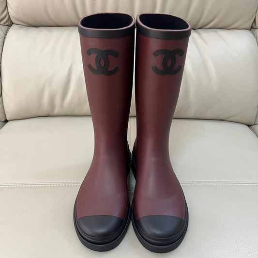 Viral Rubber Boots Burgundy