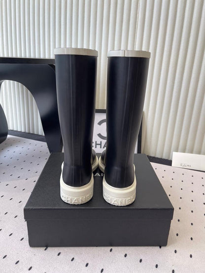 Viral Rubber Boots Black/White