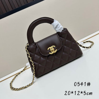 Chocolate Leather Mini Bag