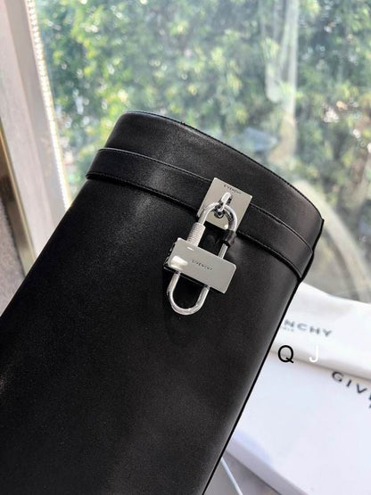 Leather Platform Knee Boots