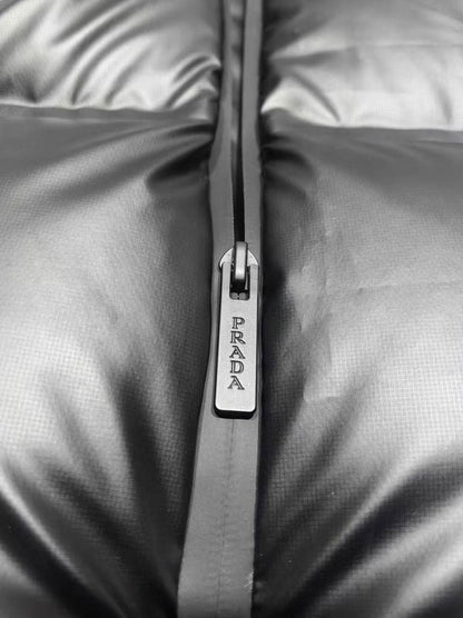 Glossy Hooded Down Puffer