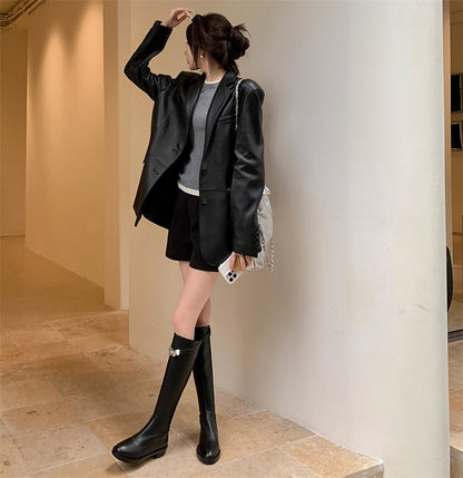 High-Knee Riding Boots