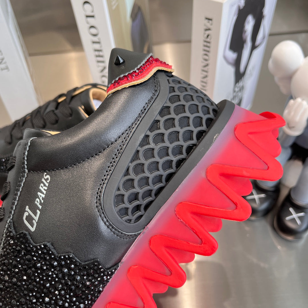 Black Shark Sole Sneakers