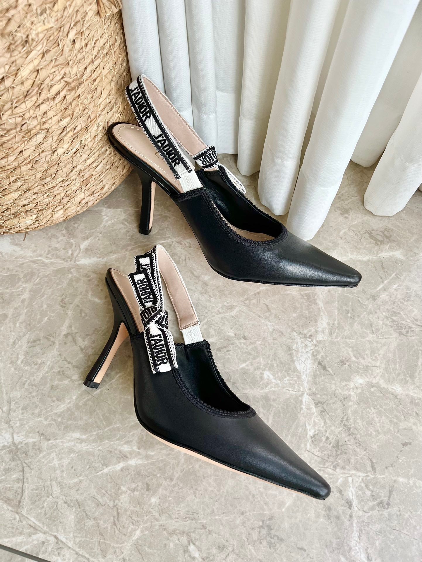 Embroidered Jacquard Sandals