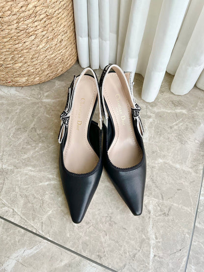 Embroidered Jacquard Sandals