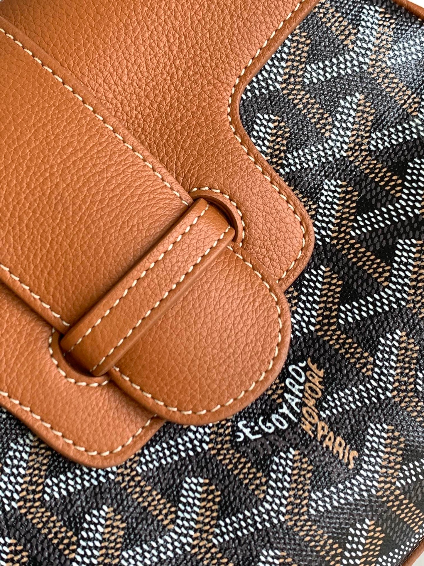 Classic Pattern Top Handle Bag